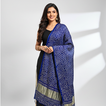 Pure Khaji Silk Mukesh Shawl