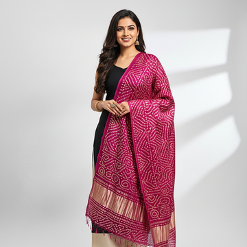 Pure Khaji Silk Mukesh Shawl