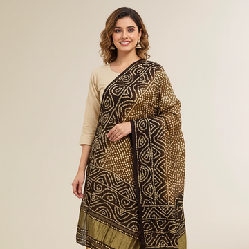 Pure Khaji Silk Mukesh Shawl