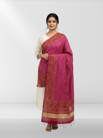 Pure Khaji Silk Mukesh Shawl