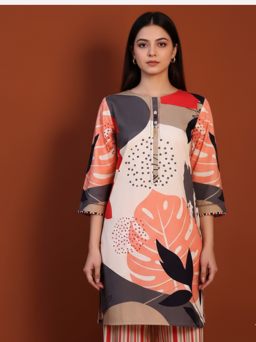 Abstract Canopy Linen Co-Ord Set