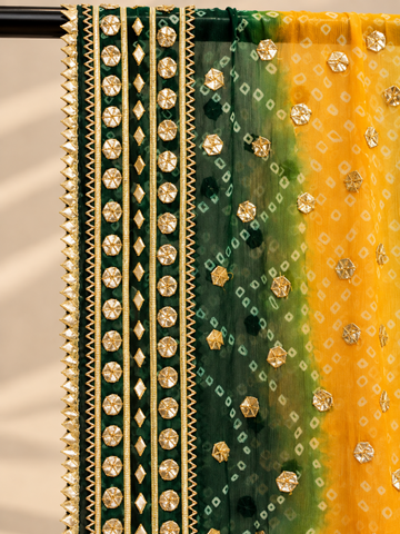 Rang-e-Darbar Gota Shawl