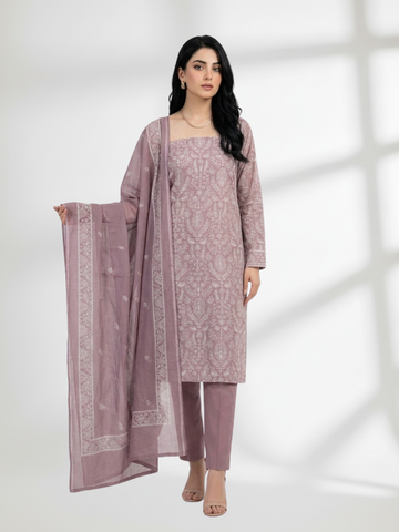 2-Piece Silk Lawn Set – Dusty Mauve