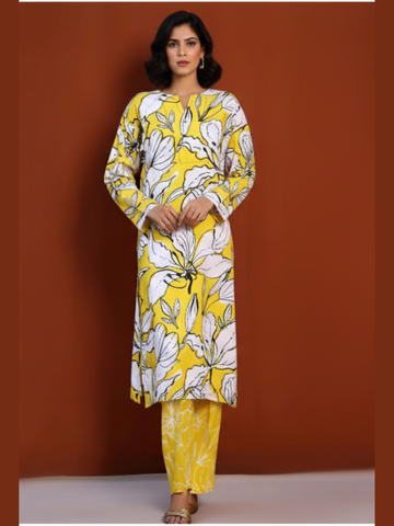 Citrus Bloom Linen Co-Ord Set