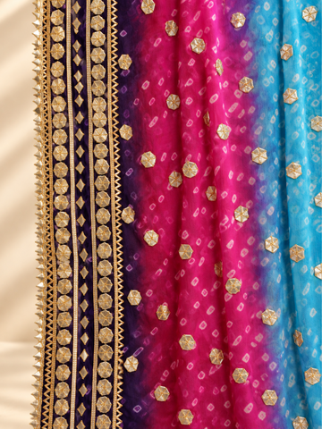 Rang-e-Noor Gota Shawl