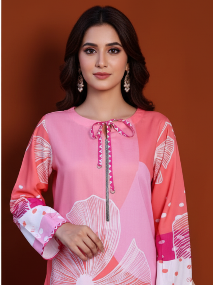 Coral Bloom Pop Art Co-Ord Set