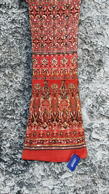 Printed Silk Handmade Dupatta