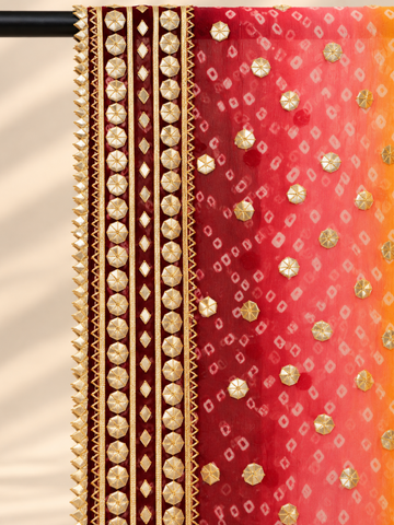Rang-e-Aatish Gota Shawl
