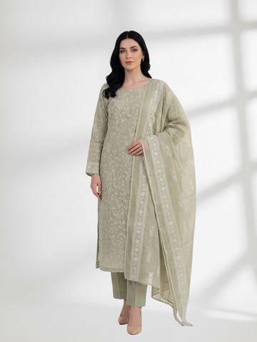 2-Piece Silk Lawn Set – Pistachio
