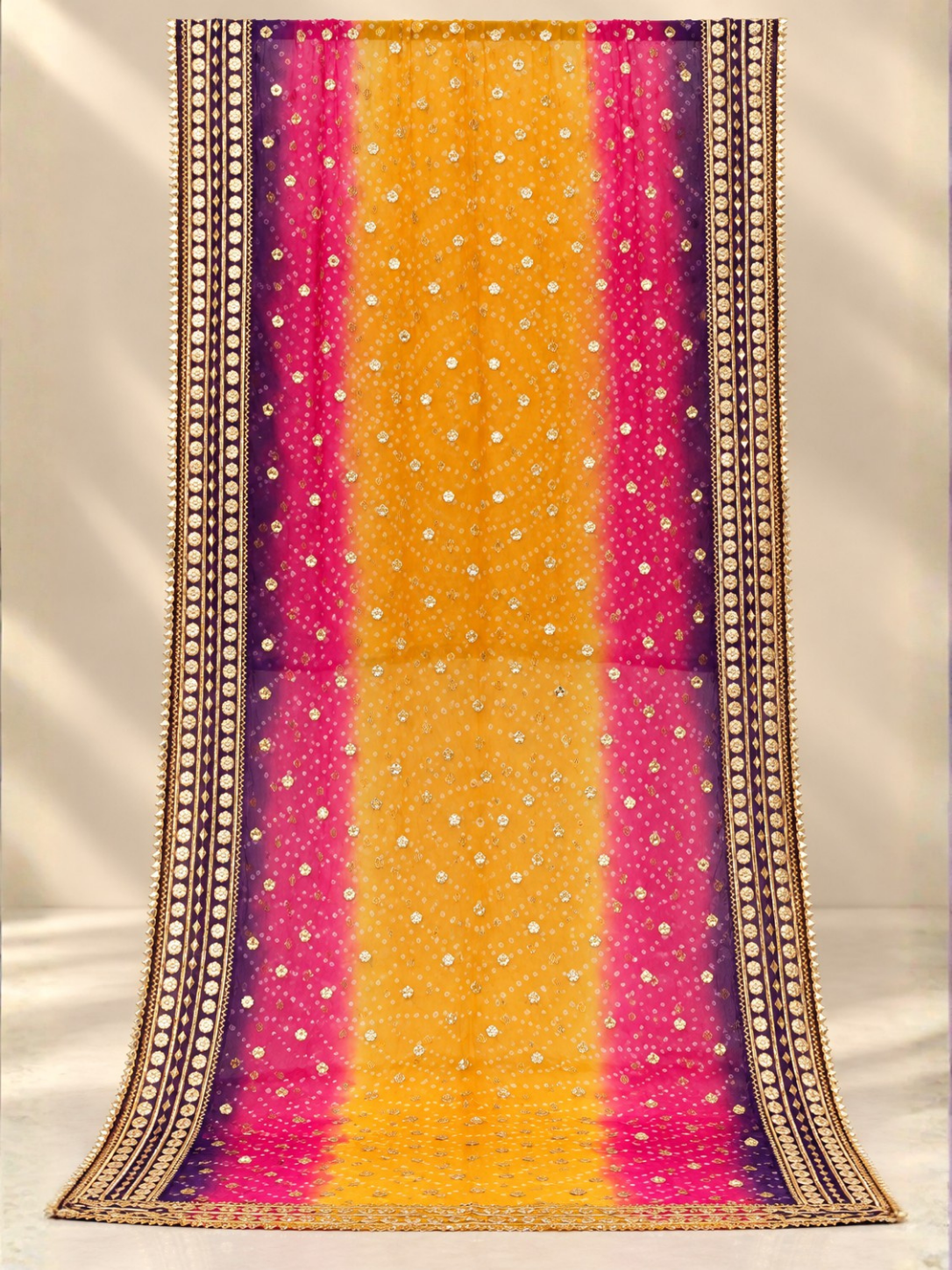 Rang-e-Gul Gota Shawl