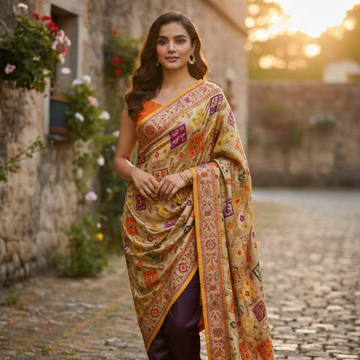 Kani Chiffon Shawl