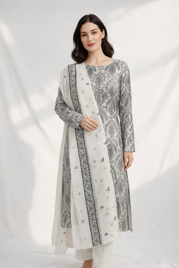 2-Piece Silk Lawn Set – Pastel Mint