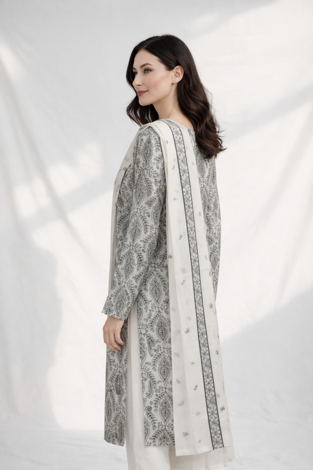 2-Piece Silk Lawn Set – Pastel Mint