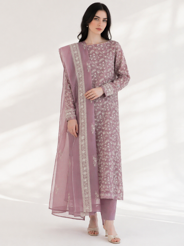 2-Piece Silk Lawn Set – Dusty Rose