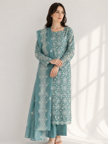2-Piece Silk Lawn Set – Seafoam Green