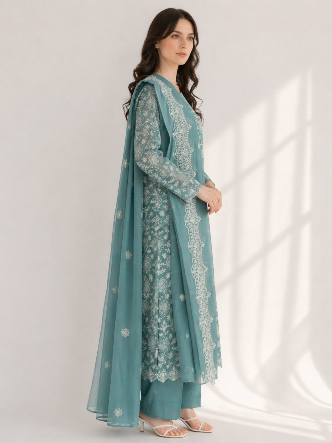 2-Piece Silk Lawn Set – Seafoam Green