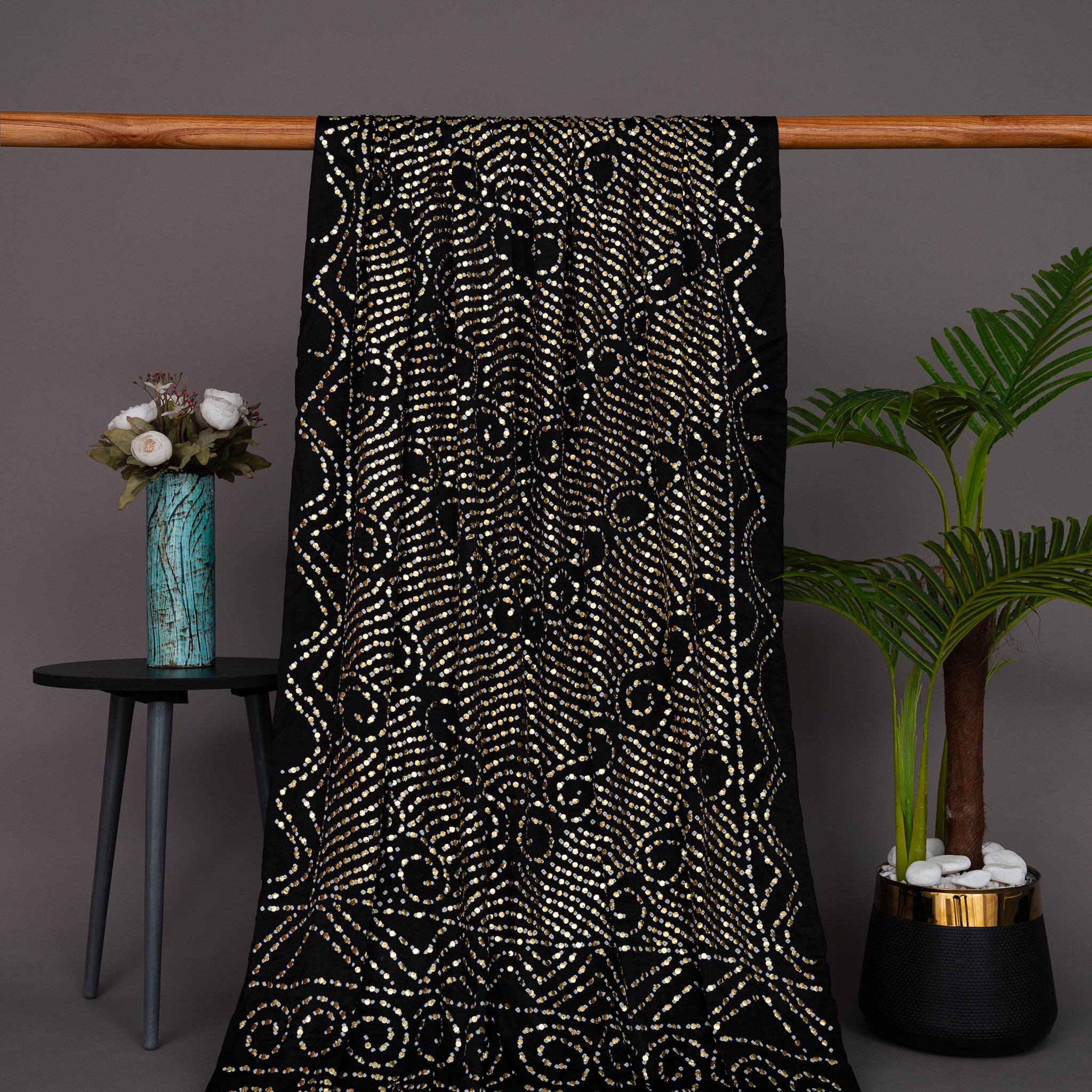 Pure Khaji Silk Mukesh Shawl