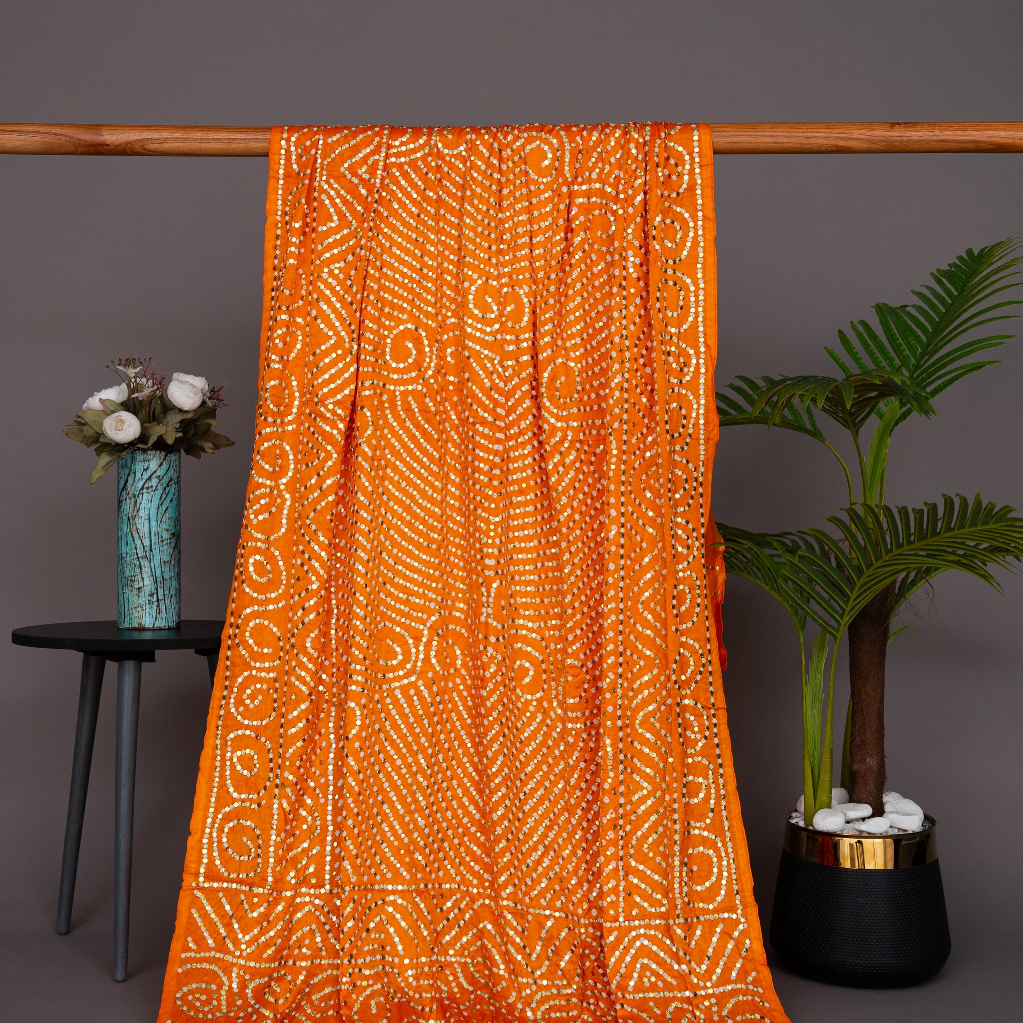 Pure Khaji Silk Mukesh Shawl