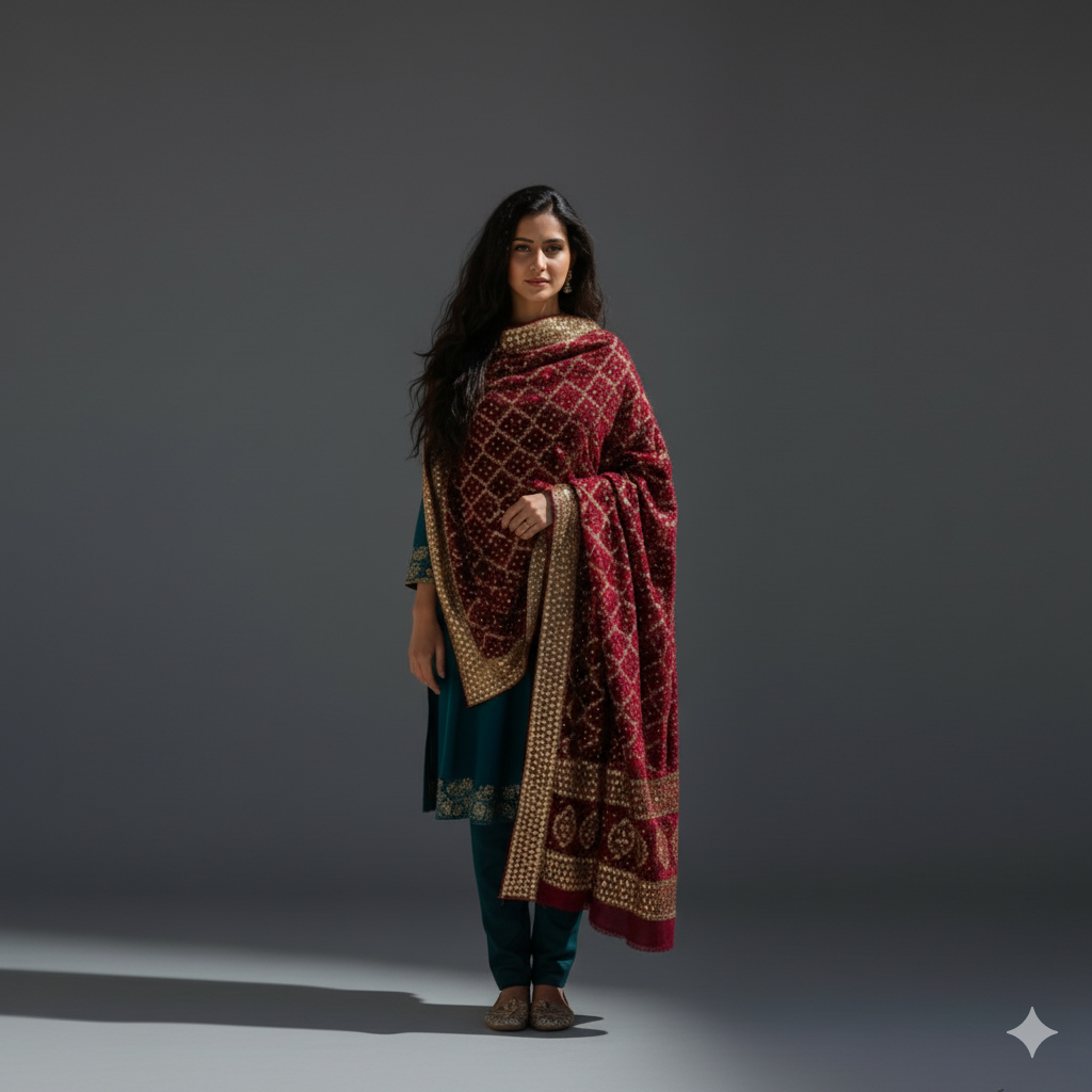Banarsi Mukesh Shawl