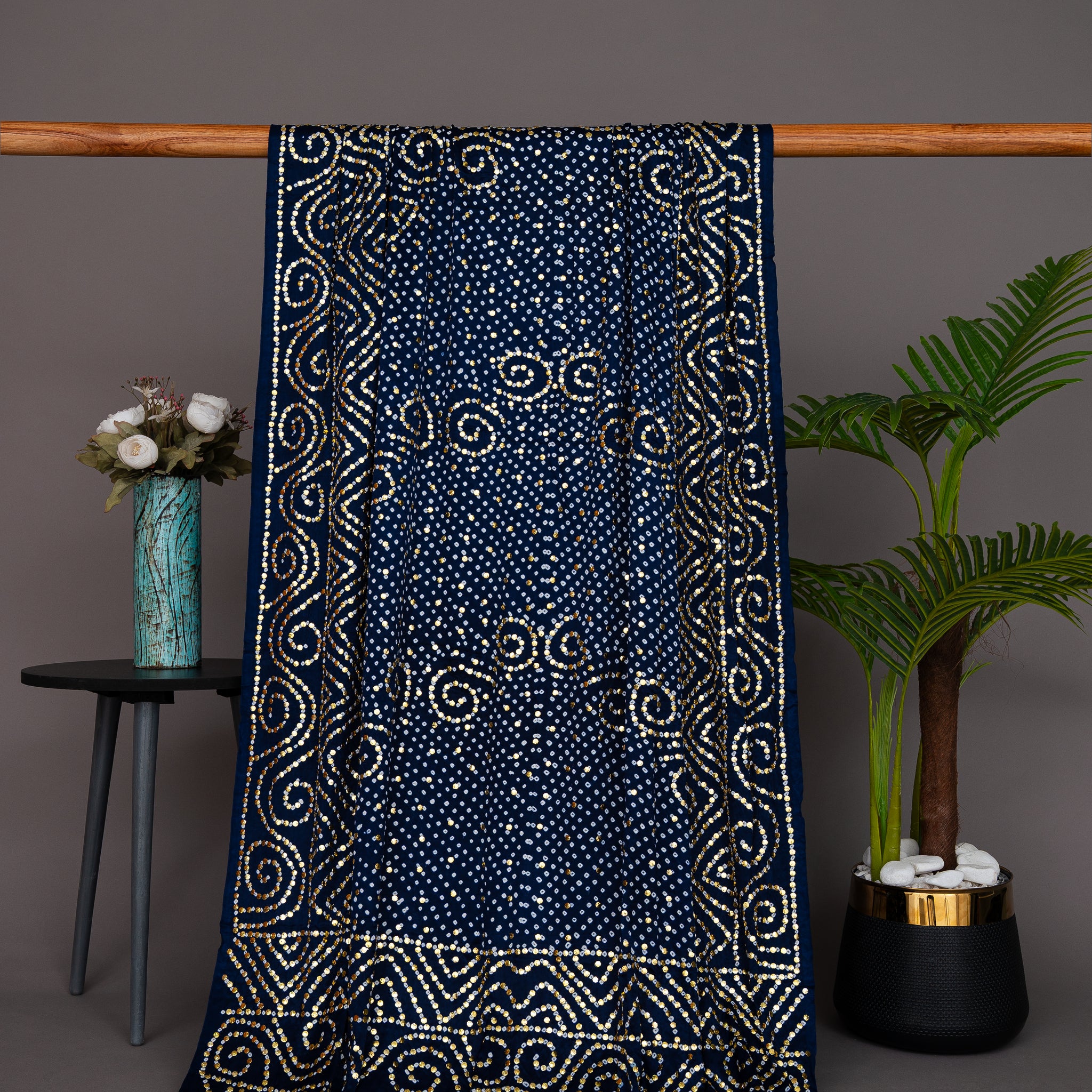 Pure Khaji Silk Mukesh Shawl