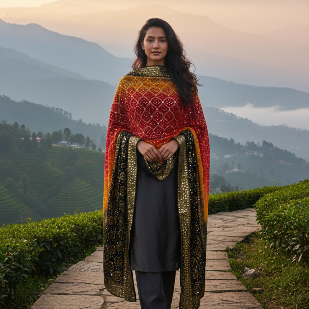 Banarsi Mukesh Shawl