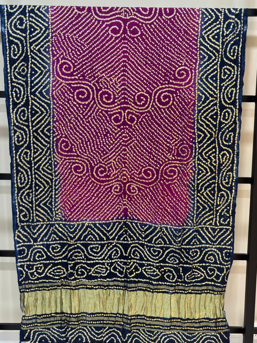 Pure Khaji Silk Mukesh Shawl