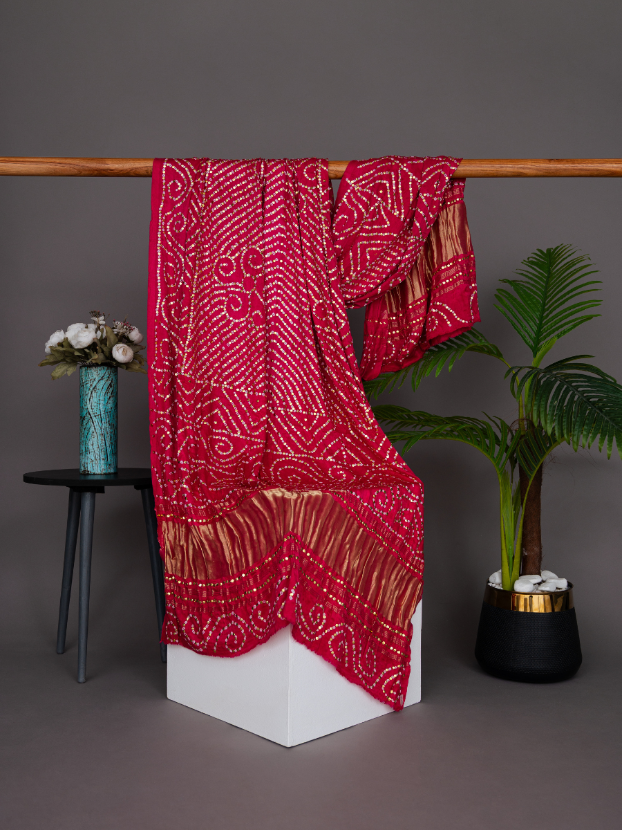 Pure Khaji Silk Mukesh Shawl