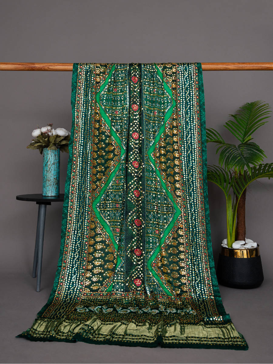 Pure Khaji Silk Mukesh Shawl