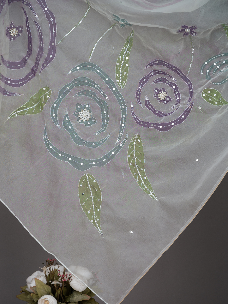 Organza Handwork Shawls