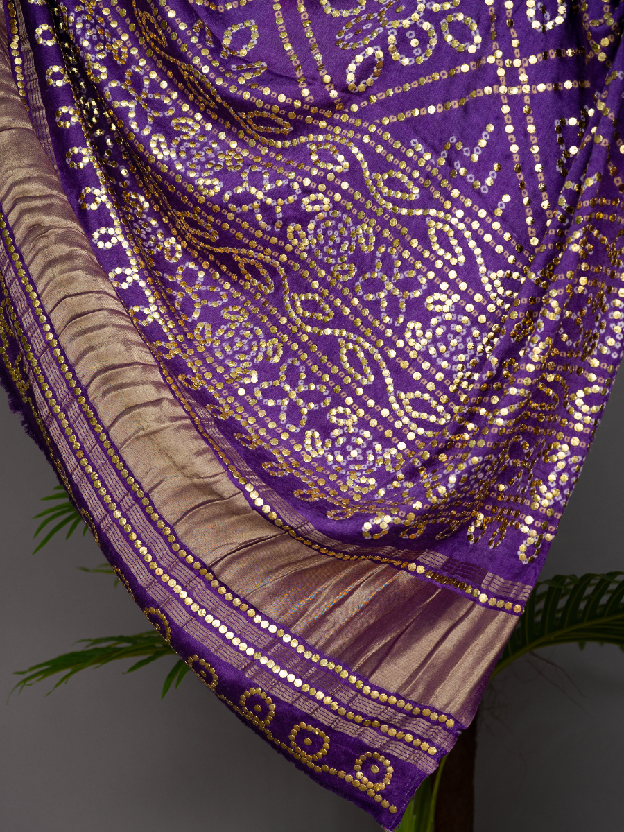 Pure Khaji Silk Mukesh Shawl