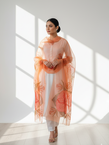 Organza Handwork Shawls