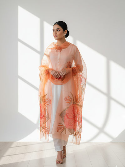 Organza Handwork Shawls